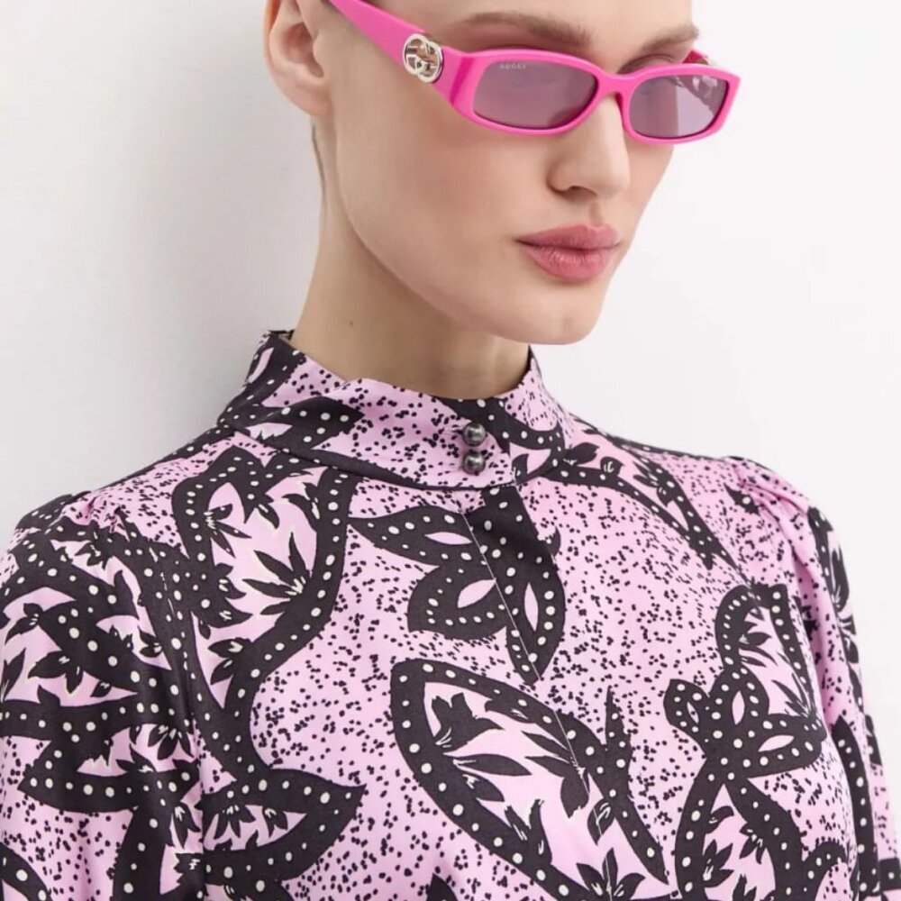 NEW GUCCI GG1661S 004 PINK WOMEN SUNGLASSES GUCCI - Picture 3 of 13